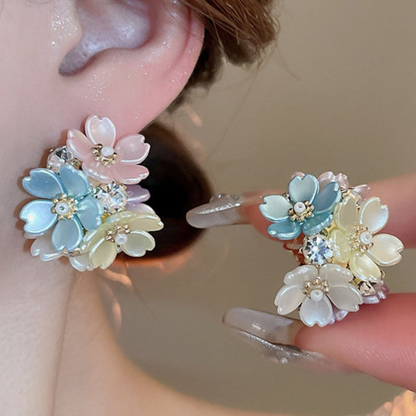 Floral Heavy Design Earrings