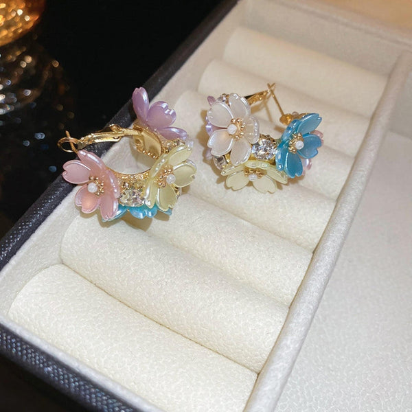 Floral Heavy Design Earrings