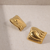 Anti tarnish golden earrings