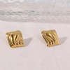 Anti tarnish golden earrings