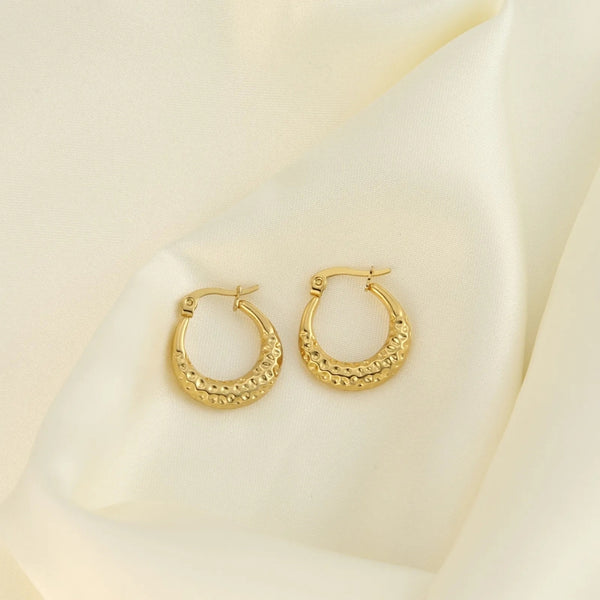Anti tarnish gold unique earrings