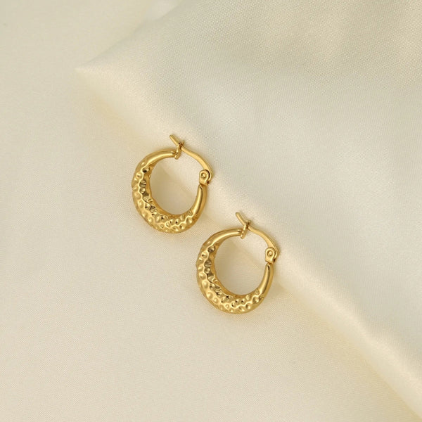 Anti tarnish gold unique earrings