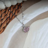PinkSwan CrystelSilver Chain Necklace