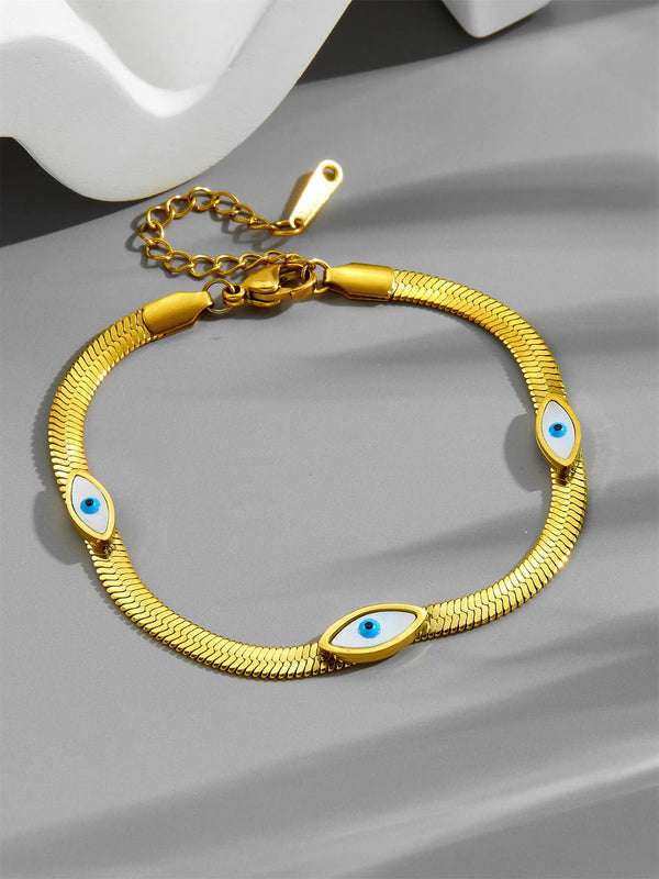 Gold Evil Eye Bracelet