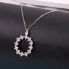Silver Necklace with Circular Pendant