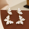 Golden Plated French Butterfly Drop Earring