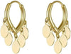 Gold Shiny Multi disc Bali Earring