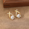 Pack Of 2 Stylish Crisscross & Floral Earring