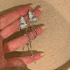 Combo Of 2 Mint Butterfly Drops Earrings