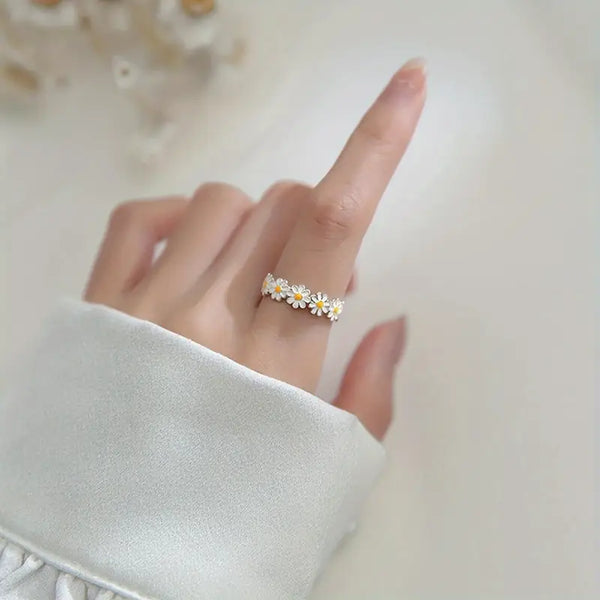 Cute Daisy Sun Flower Ring