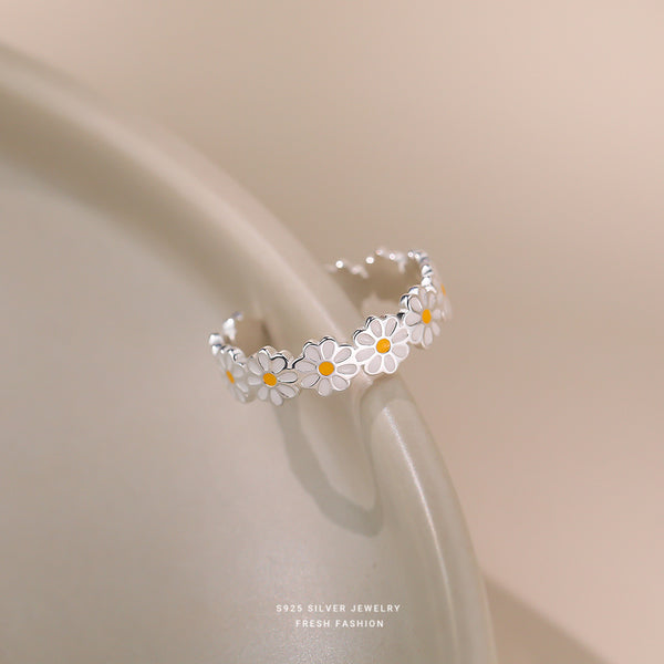 Cute Daisy Sun Flower Ring