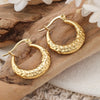 Anti tarnish gold unique earrings
