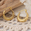 Anti tarnish gold unique earrings