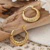 Anti tarnish gold unique earrings