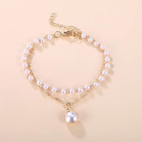 Pearl and Chain Bracelet