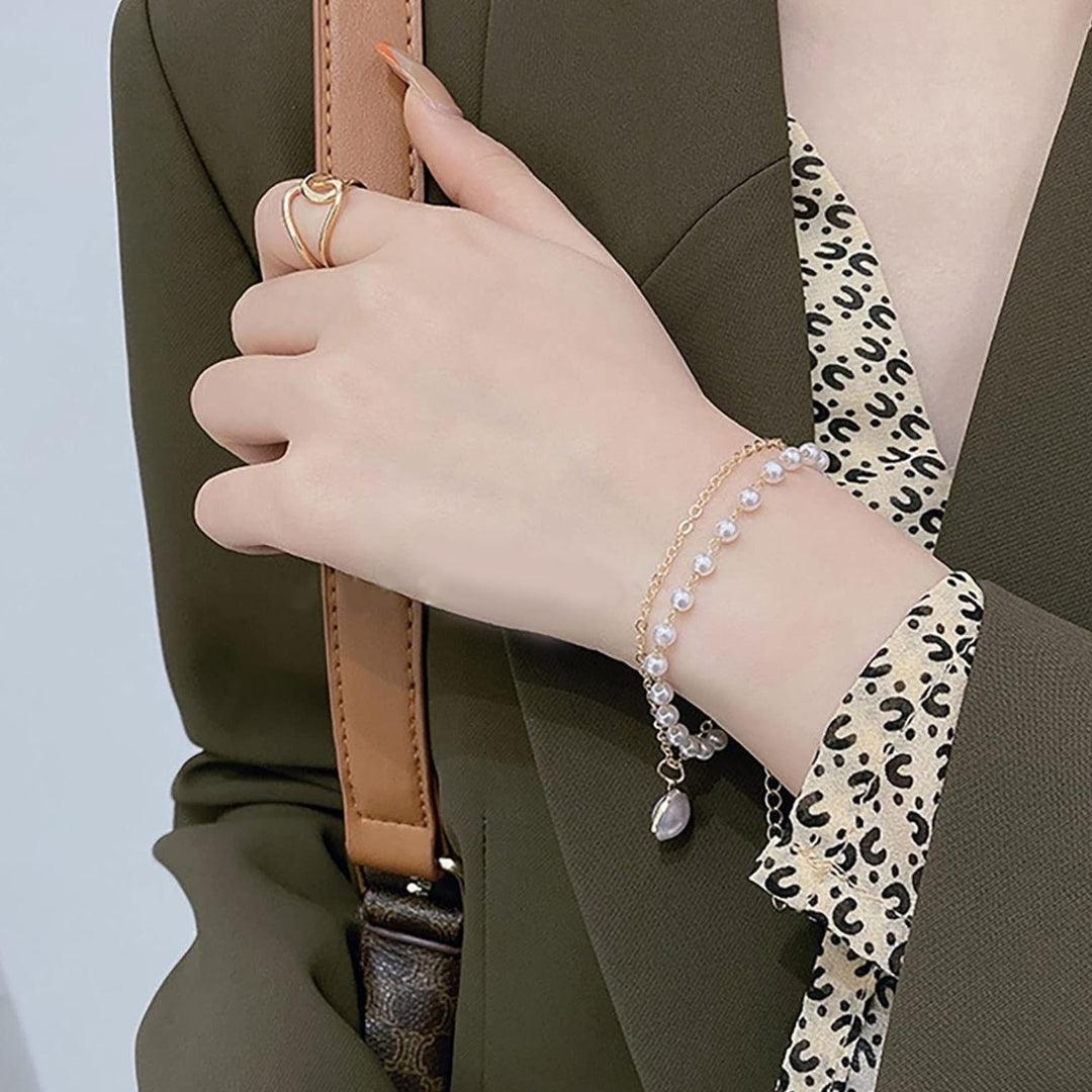 Pearl and Chain Bracelet