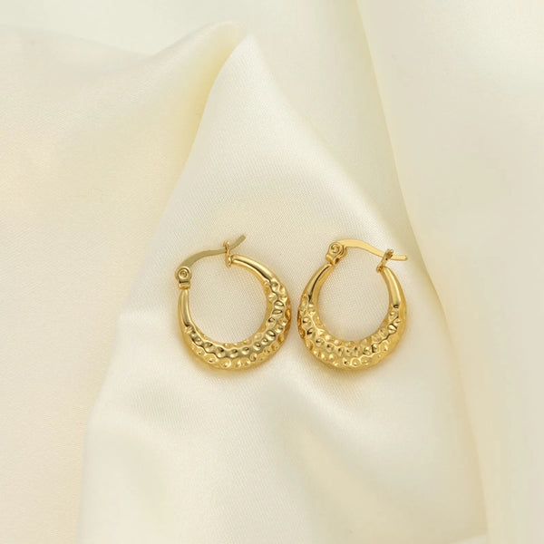 Anti tarnish gold unique earrings