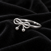 S925 Silver Elegant Bow Adjustable Ring