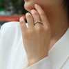 Silver Classic Zircon Vanki Ring