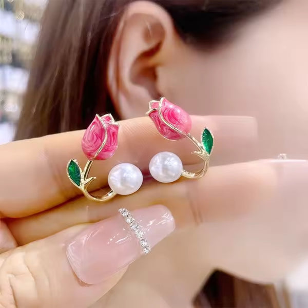 Trendy ElegantTulip Flower Earrings