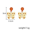 Little Bow Peach Drop earring