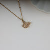 Golden swan golden chain necklace pendant