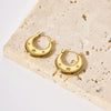Anti tarnish golden mini stars earrings