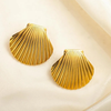 Anti Tarnish Sea Shell Stud Earring