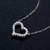 Heart-Shaped Crystal Pendant Necklace