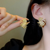 Anti tarnish gold plated earrings