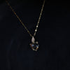 Black Glossy Claw Drop Necklace