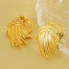 Anti tarnish gold plated earrings