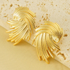 Anti tarnish gold plated earrings