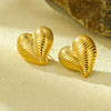 Anti tarnish love style earrings