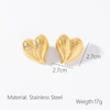 Anti tarnish love style earrings