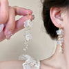 Elegant Floral Dangle Earrings