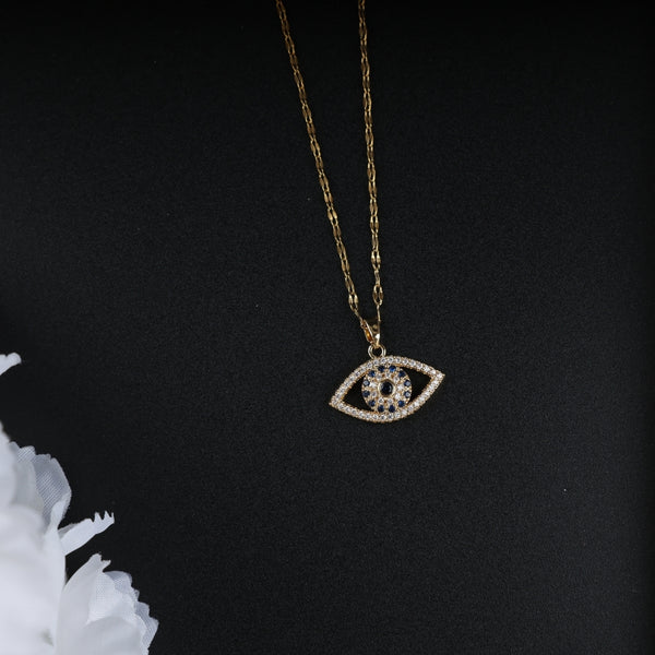 Golden Chain Eye Necklace