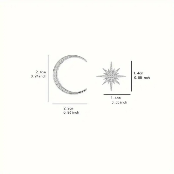 Star & moon earrings