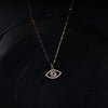 Golden Chain Eye Necklace