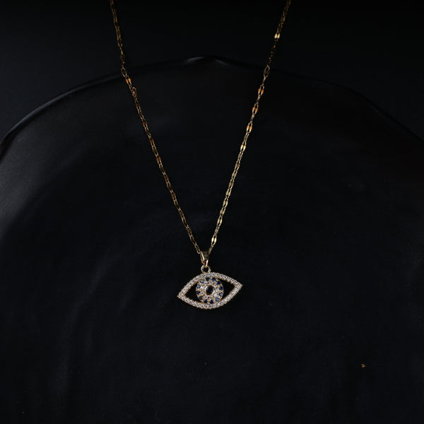 Golden Chain Eye Necklace