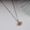 Golden Chain Eye Necklace