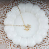 Double starfish pendant chain necklace