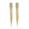 Gold tassel earrings
