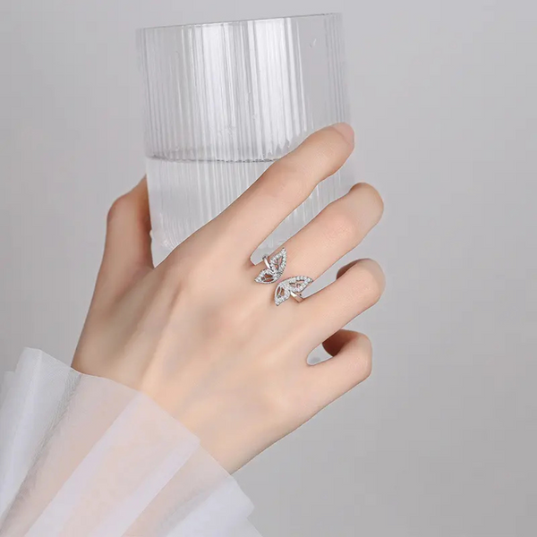 Silver wings Ring