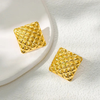 Anti tarnish chunky gold earrings