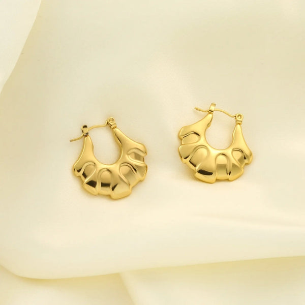 Anti tarnish gold mini bali earrings