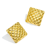 Anti tarnish chunky gold earrings