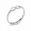 S925 Silver Infinity Loop Adjustable Ring