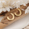 Anti tarnish fashionable hoop earrings