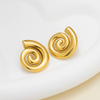 Anti tarnish rounded sweet earrings